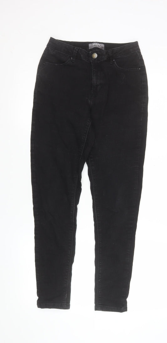 Womens UK Size 10 Dorothy Perkins Slim Fit Skinny Black Jeans