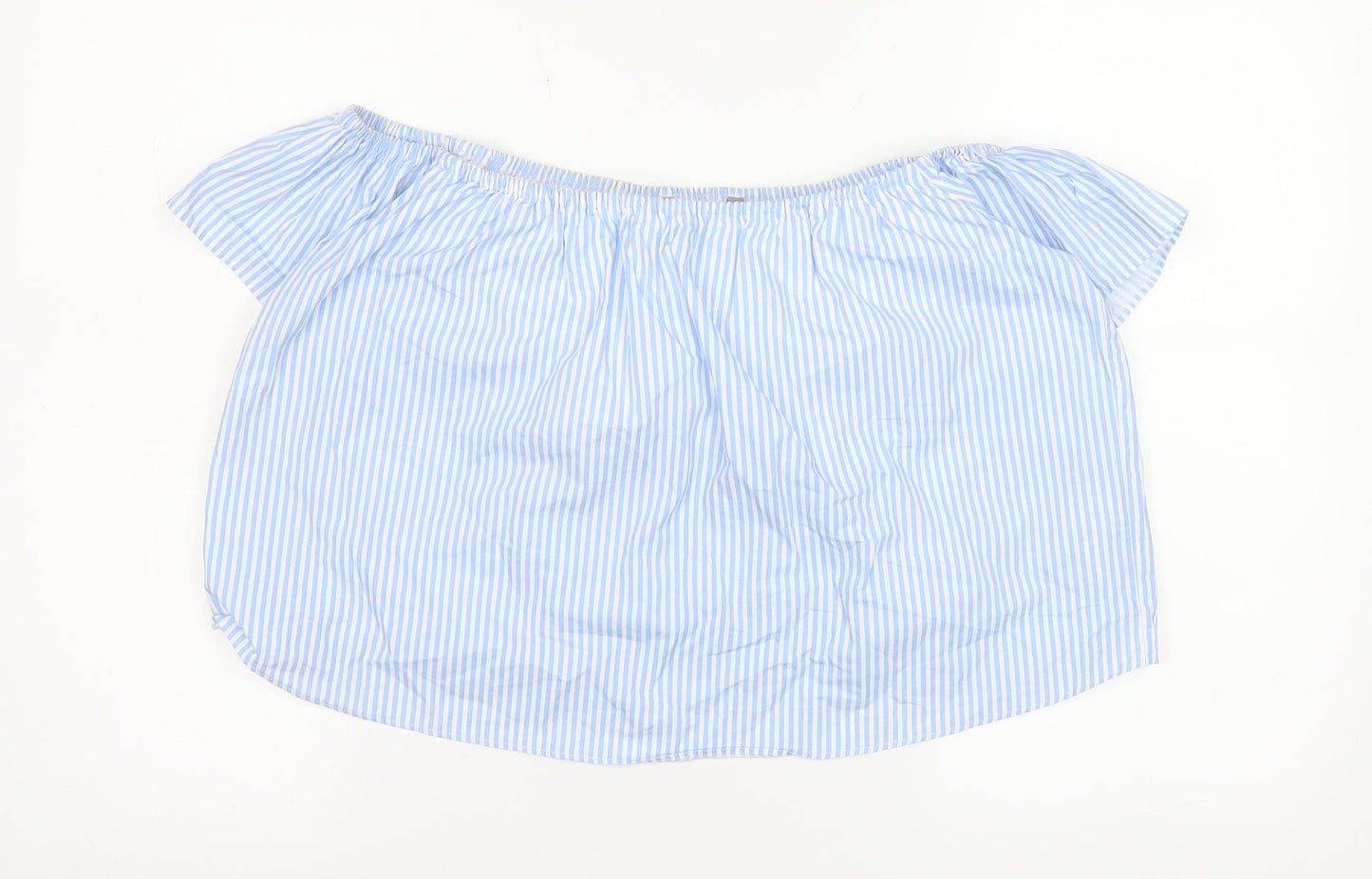 Womens UK Size XS Zara Blue Basic Blouse