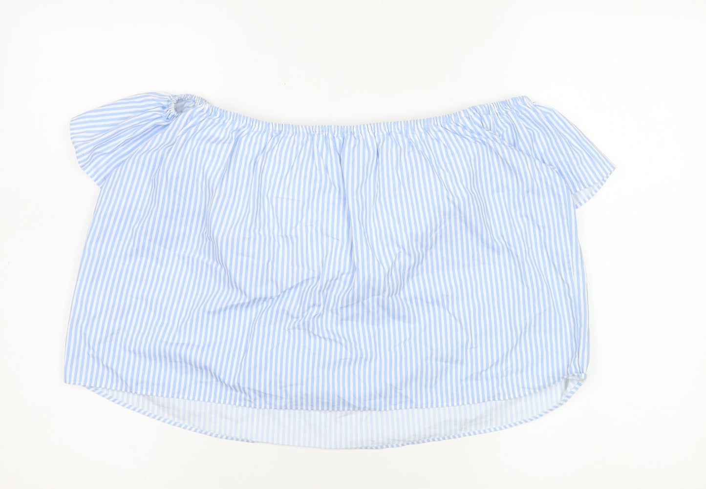 Womens UK Size XS Zara Blue Basic Blouse