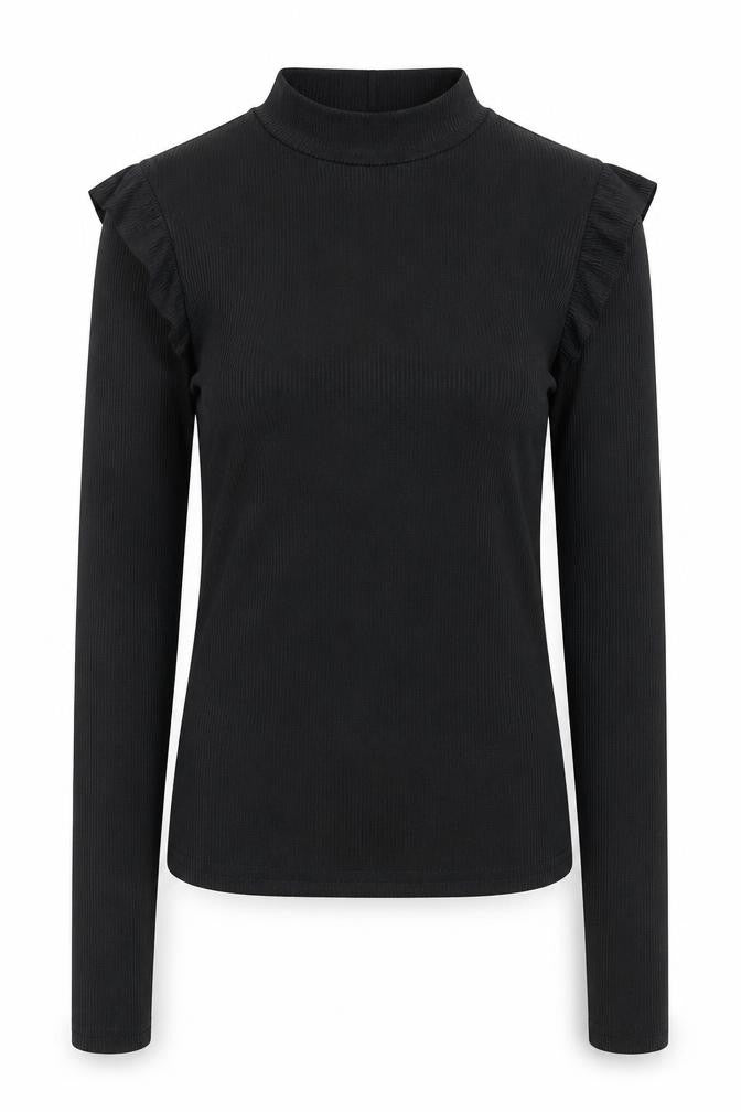 Womens UK Size 6 #LOTD Black Basic Blouse
