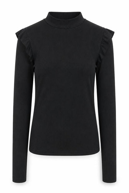 Womens UK Size 6 #LOTD Black Basic Blouse