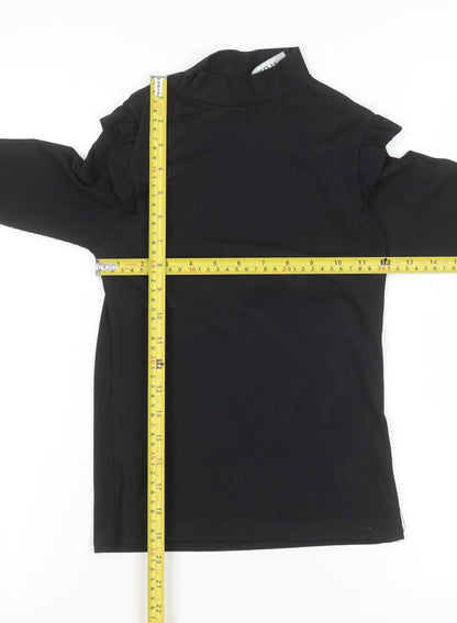 Womens UK Size 6 #LOTD Black Basic Blouse