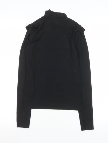 Womens UK Size 6 #LOTD Black Basic Blouse