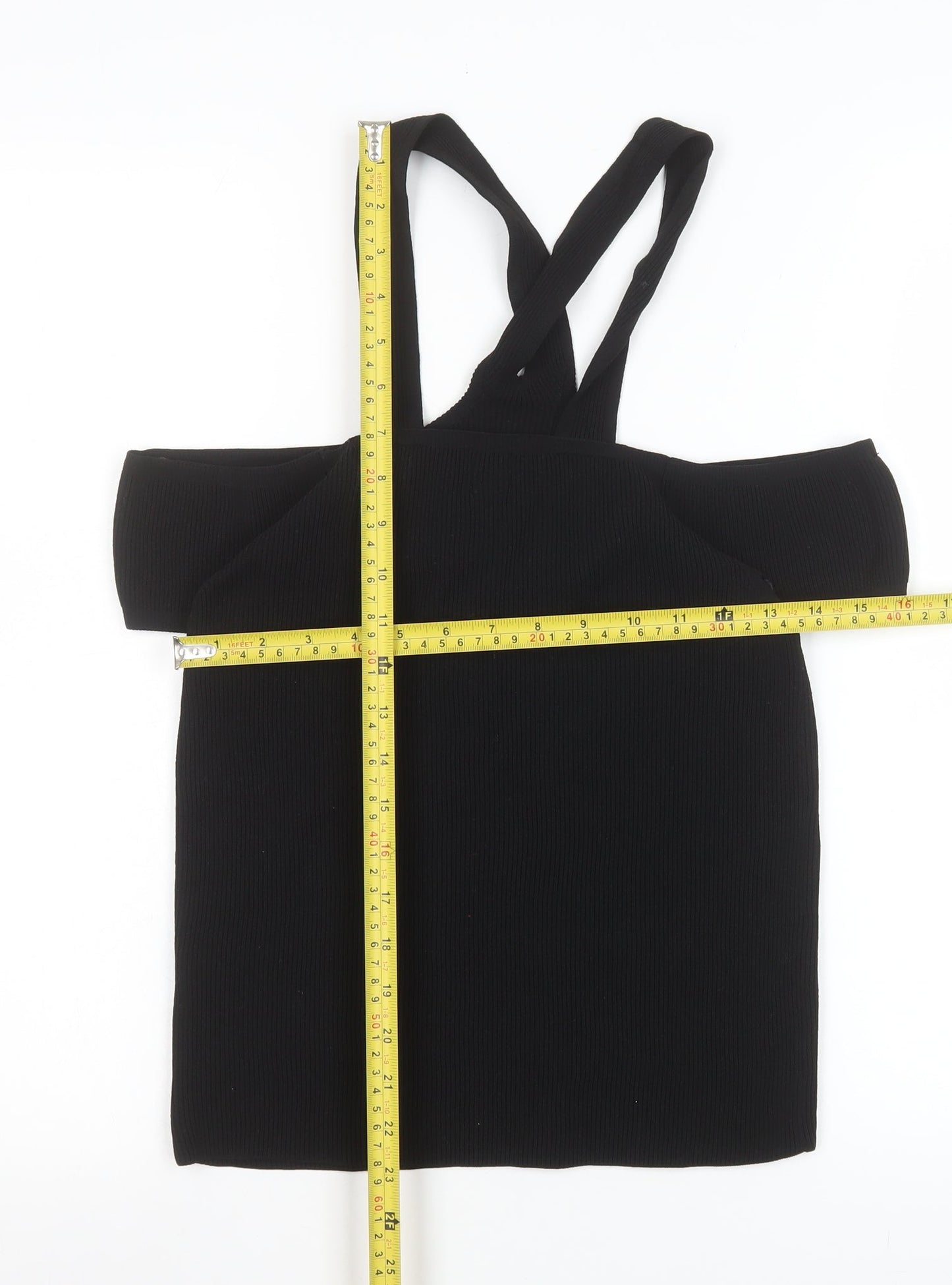Womens UK Size 16 River Island Black Camisole Tank