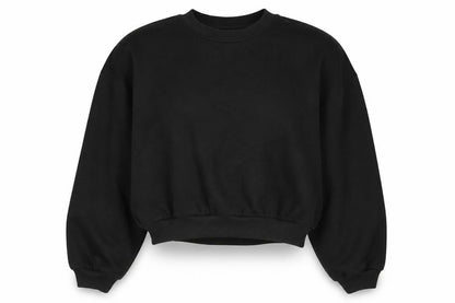 Womens UK Size M PRETTYLITTLETHING Black Pullover Sweatshirt