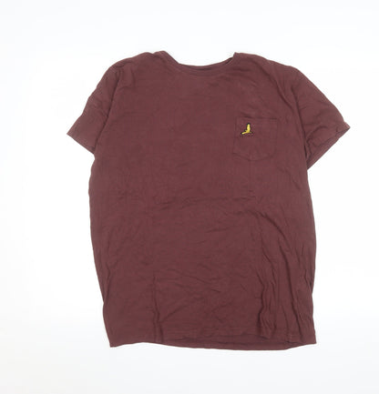 Mens UK Size M Brave Soul Brown  T-Shirt