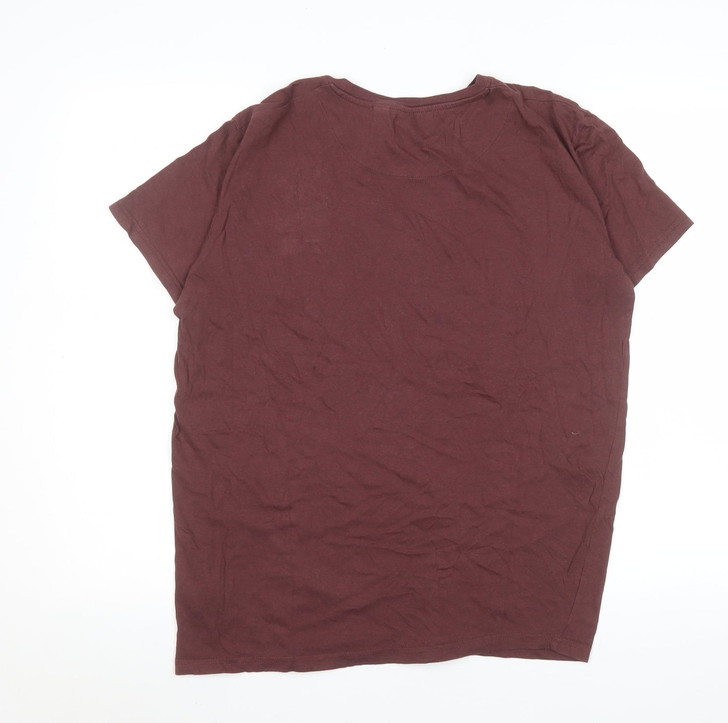 Mens UK Size M Brave Soul Brown  T-Shirt