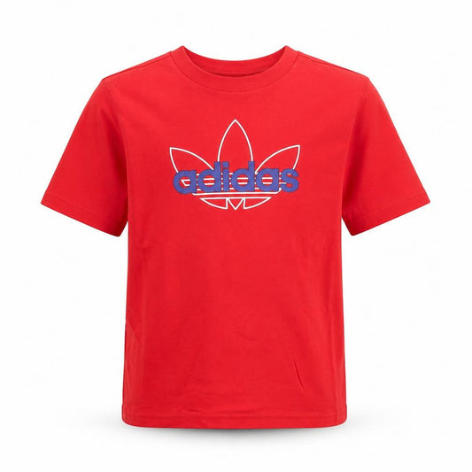 Boys UK Size 6-7 Years adidas Red Basic T-Shirt