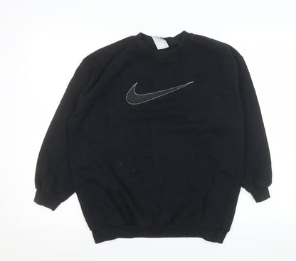 Womens UK Size L Nike Black Pullover Sweatshirt