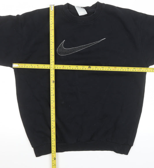 Womens UK Size L Nike Black Pullover Sweatshirt