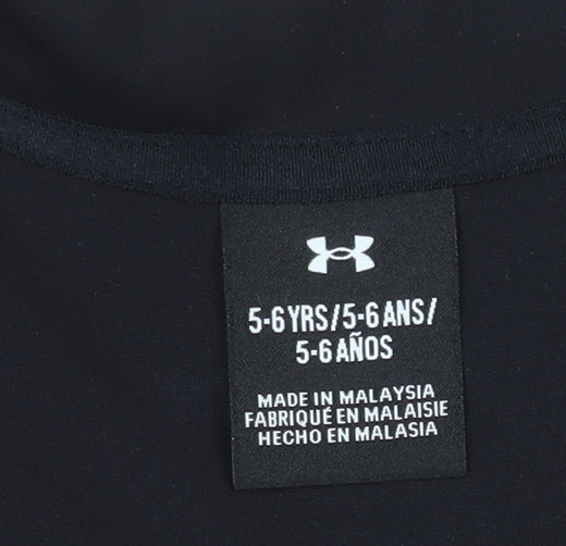 Boys UK Size 5-6 Years Under armour Black Track Jacket