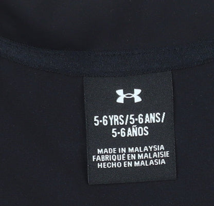 Boys UK Size 5-6 Years Under armour Black Track Jacket