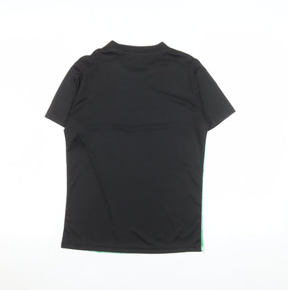 Football Camp FAI Boys Green Short Sleeve Athletic T-Shirt Size S
