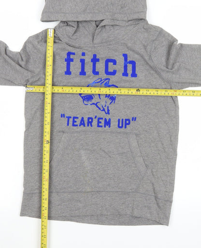 Boys UK Size L abercrombie kids Grey Pullover Hoodie