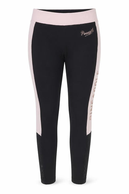 Pineapple Girls Black & Pink Ankle Leggings 10-11 Years Dance Activewear