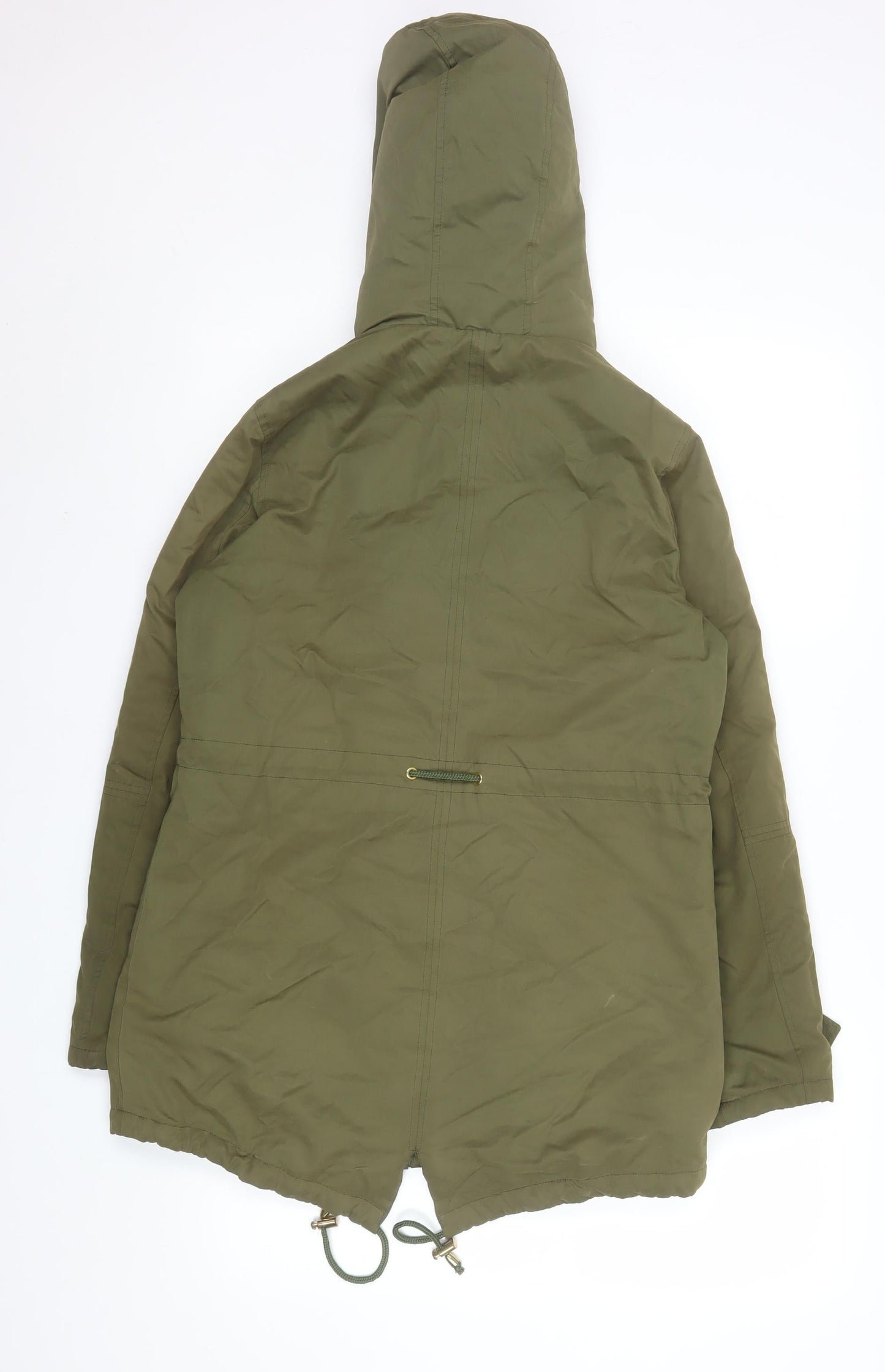 Womens UK Size 8 Authentic Green Parka Coat
