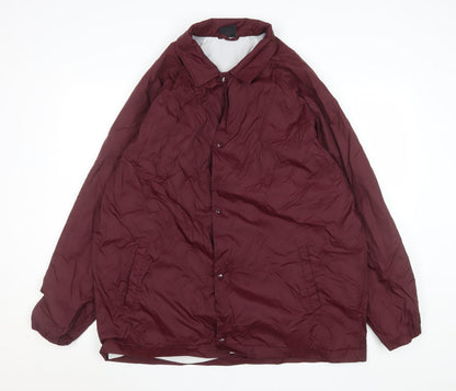 Womens UK Size XL push Red Basic Jacket