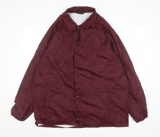 Womens UK Size XL push Red Basic Jacket