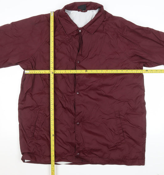 Womens UK Size XL push Red Basic Jacket