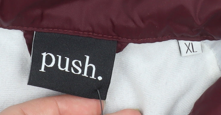 Womens UK Size XL push Red Basic Jacket