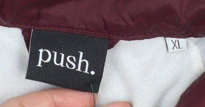 Womens UK Size XL push Red Basic Jacket