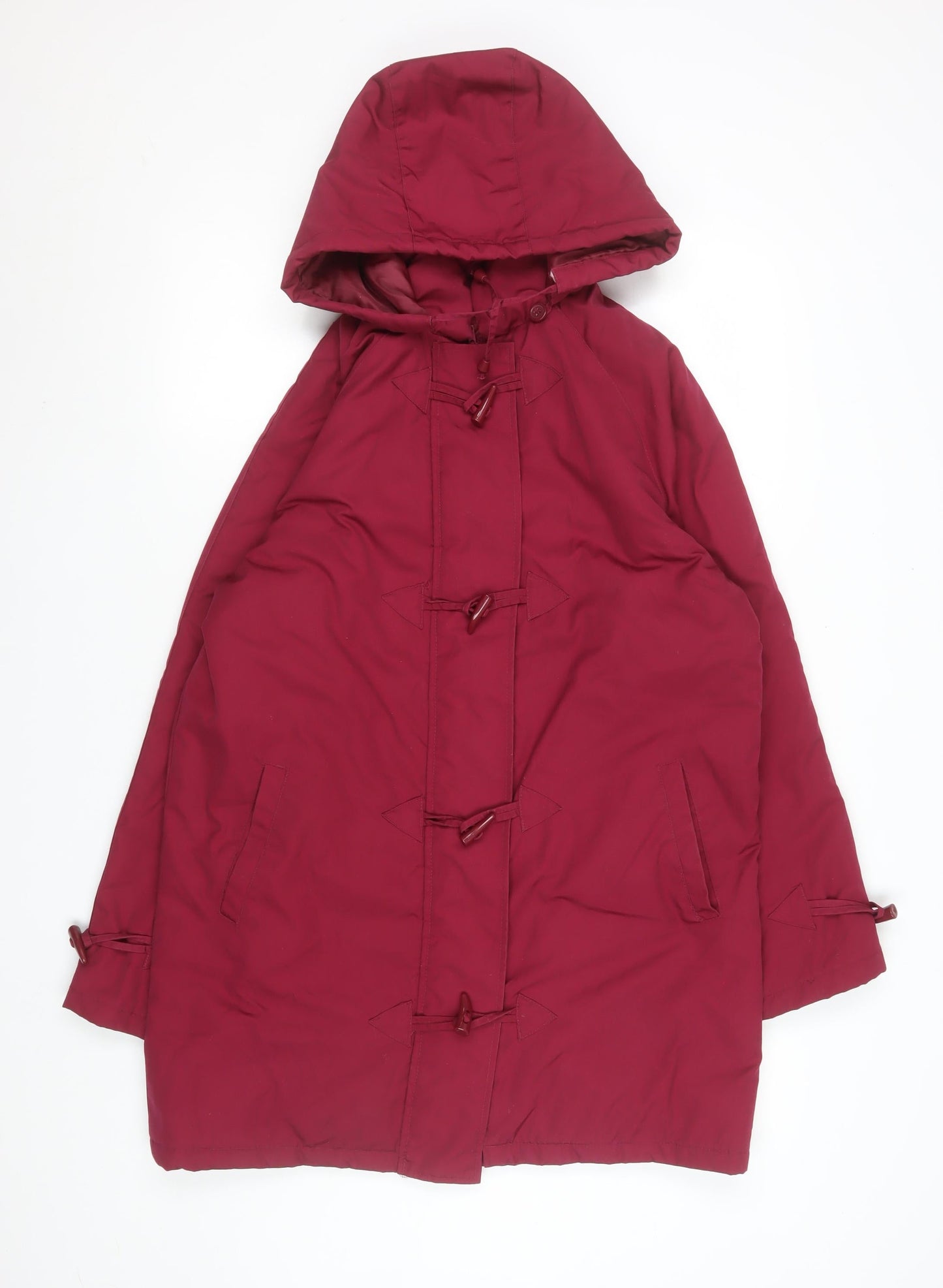 Womens UK Size 12 Being Casual Red Duffle Coat