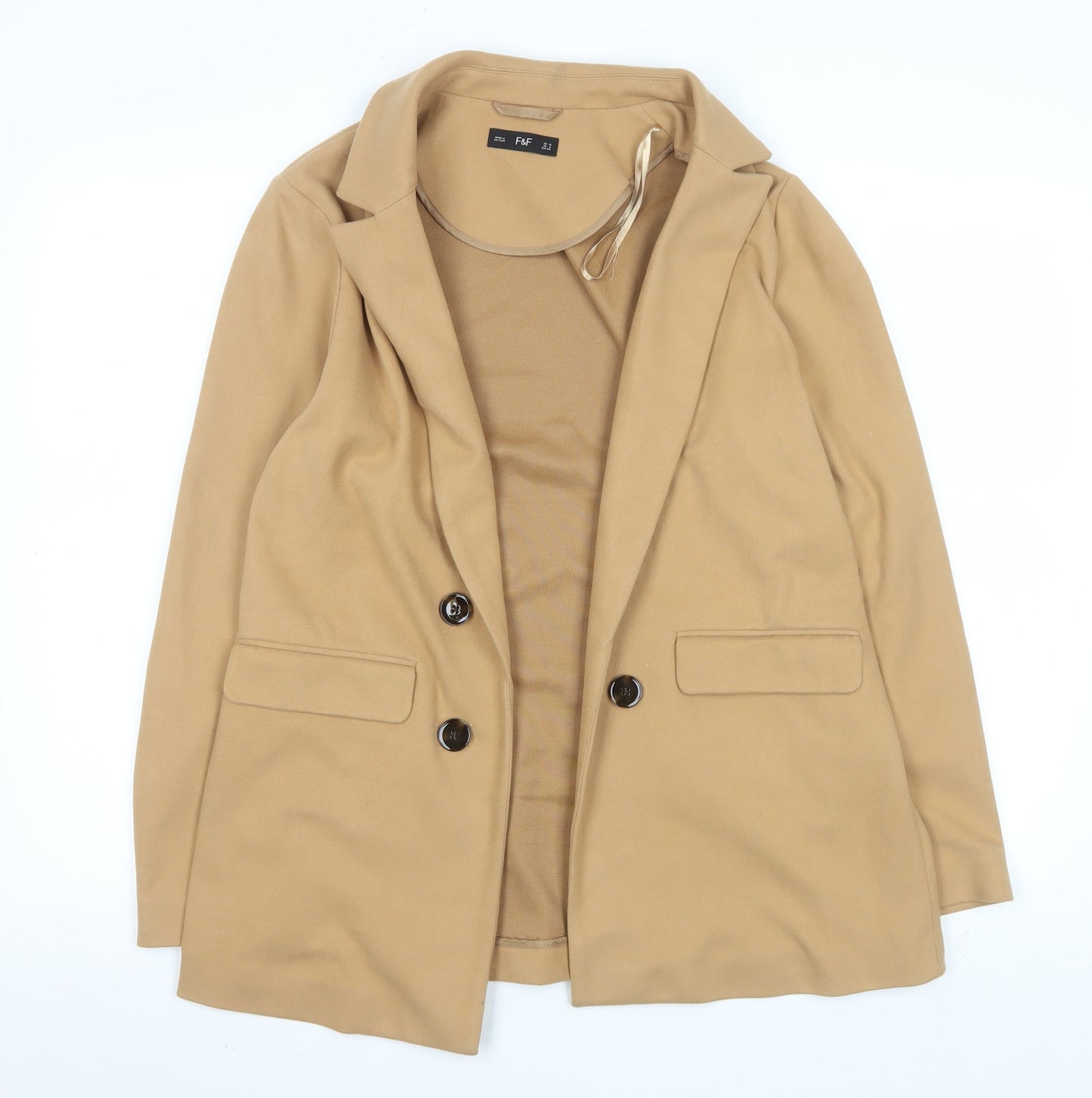 Womens UK Size 10 F&F Beige Blazer