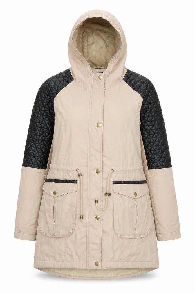 Womens UK Size 10 Outerwear Premium Collection Beige Parka Coat