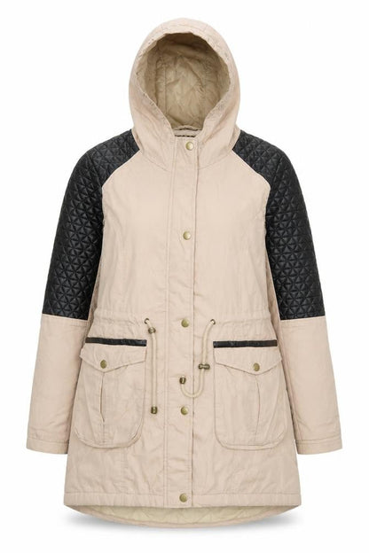 Womens UK Size 10 Outerwear Premium Collection Beige Parka Coat