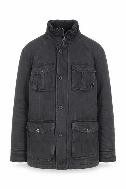 Mens UK Size S George Black Military Jacket