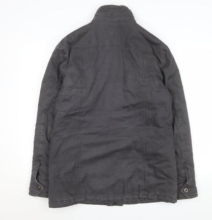 Mens UK Size S George Black Military Jacket