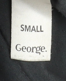 Mens UK Size S George Black Military Jacket
