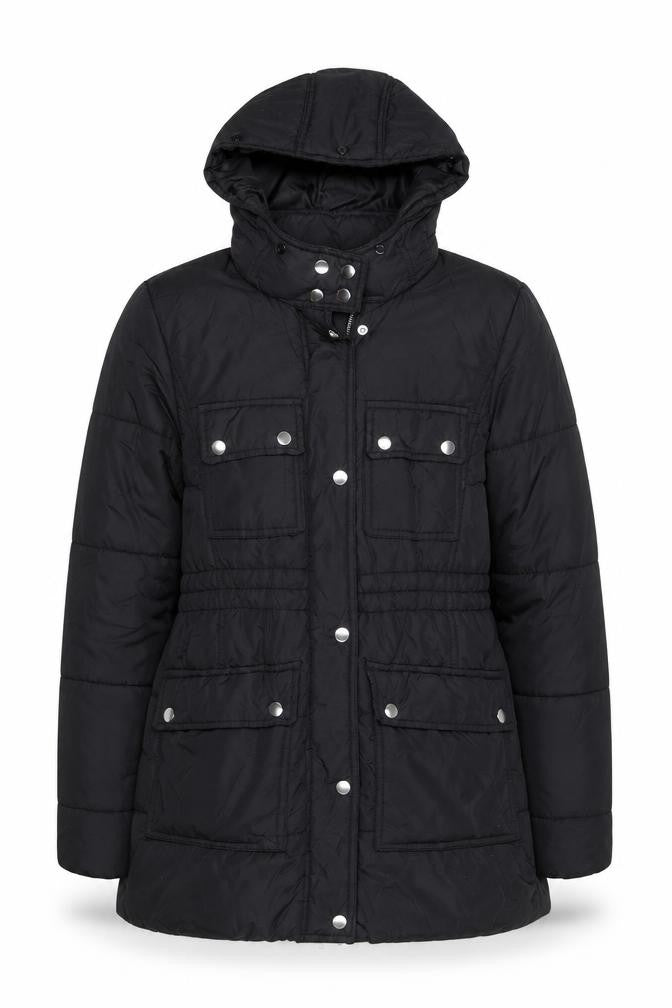 Womens UK Size 12 New Look Black Puffer Jacket