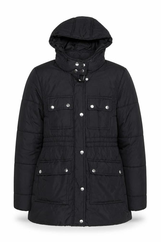 Womens UK Size 12 New Look Black Puffer Jacket