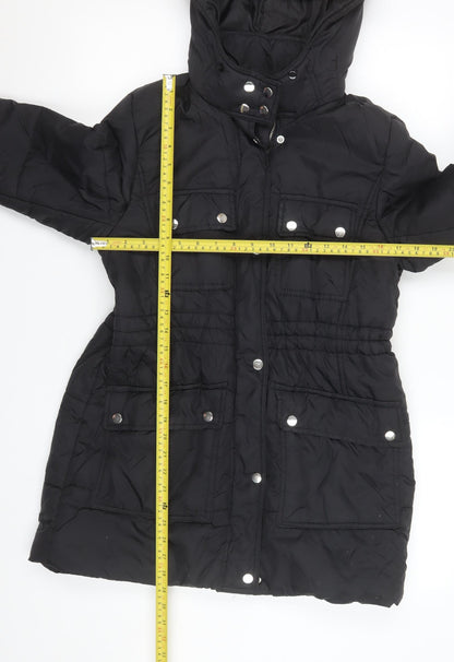 Womens UK Size 12 New Look Black Puffer Jacket