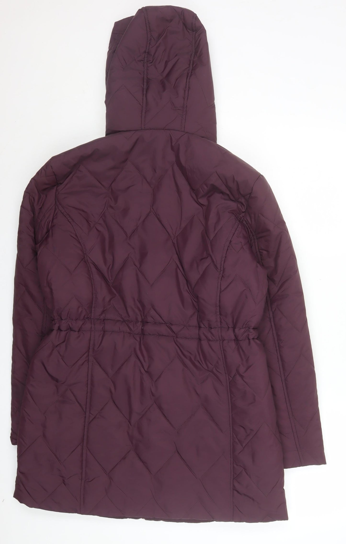 Womens UK Size 12 Bonmarché Purple Quilted Coat