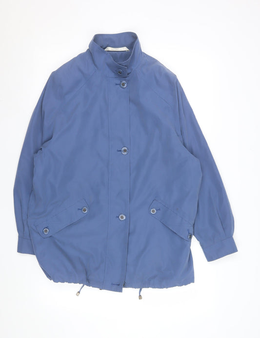 Womens UK Size 12 Marks and Spencer Blue Parka Coat