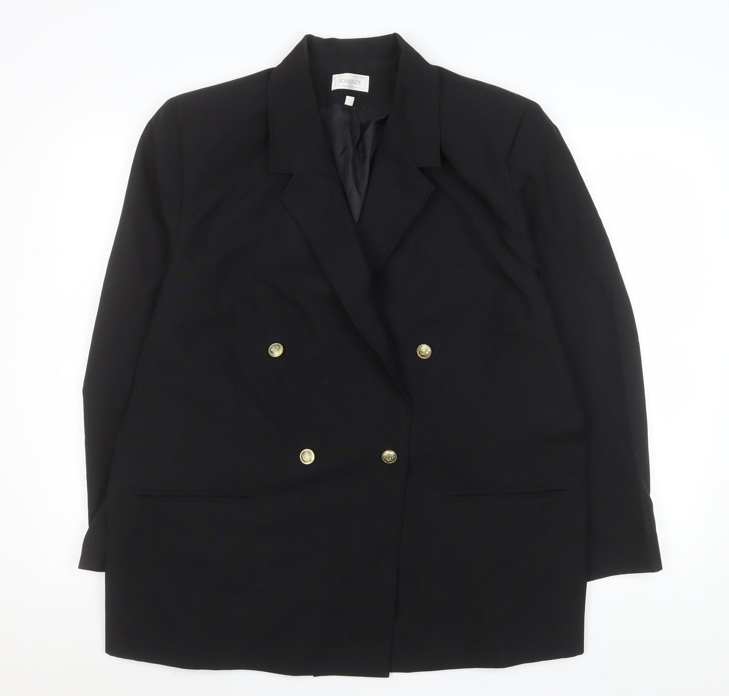 Womens UK Size 20 Classics Regular Black Blazer