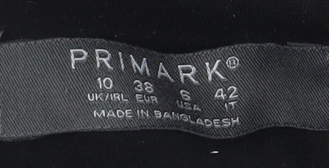 Womens UK Size 10 Primark Regular Black Blazer