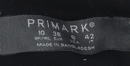 Womens UK Size 10 Primark Regular Black Blazer