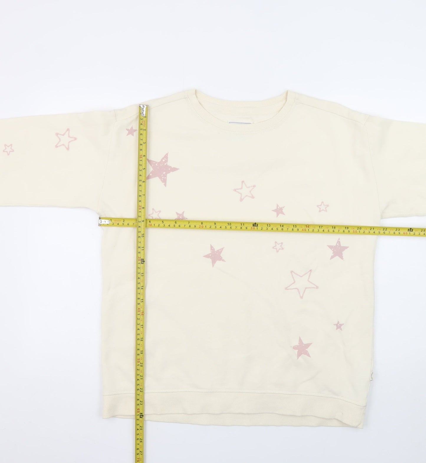 Womens UK Size 12 Fat Face Beige Pullover Sweatshirt