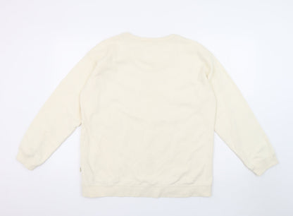 Womens UK Size 12 Fat Face Beige Pullover Sweatshirt