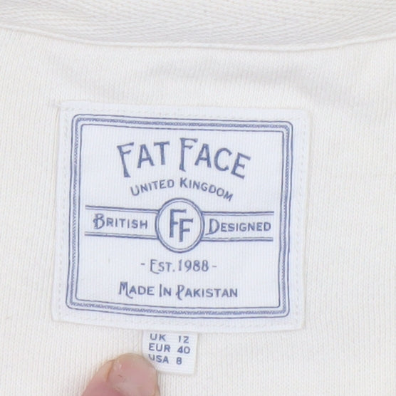 Womens UK Size 12 Fat Face Beige Pullover Sweatshirt