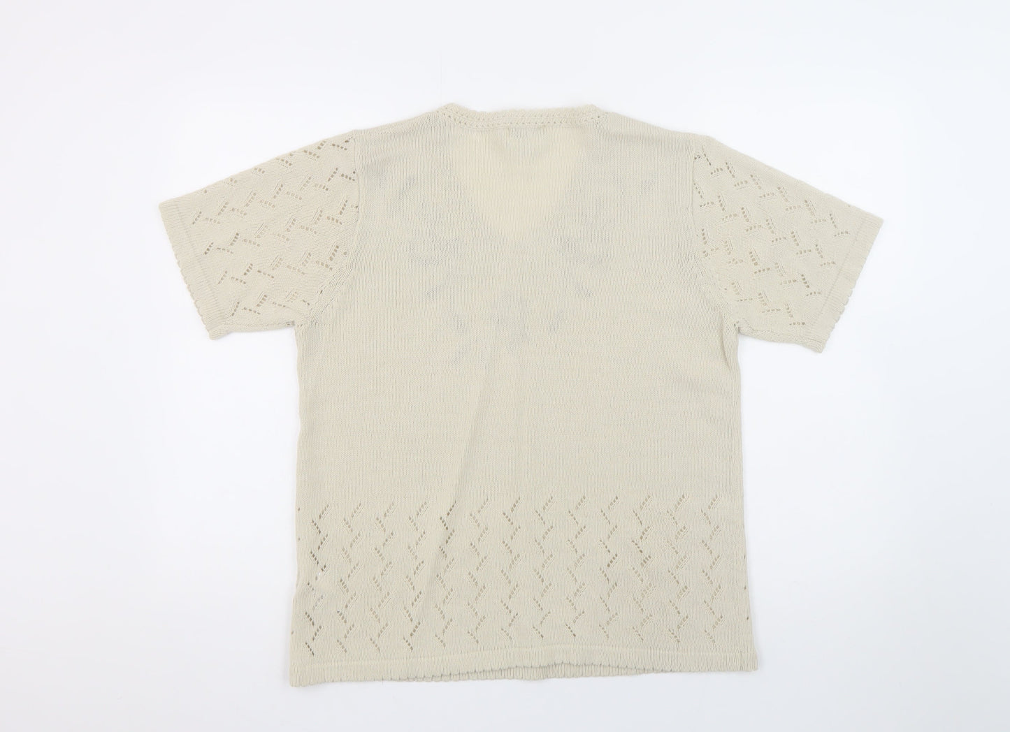Womens UK Size 14 Damart Beige Pullover Jumper