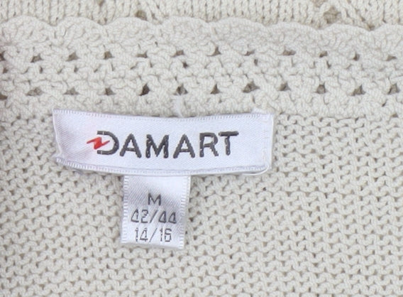 Womens UK Size 14 Damart Beige Pullover Jumper