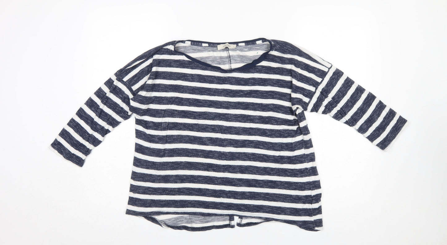 Womens UK Size L Oasis Blue Basic T-Shirt