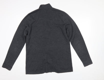 Mens UK Size M Guide London Grey Cardigan Jumper