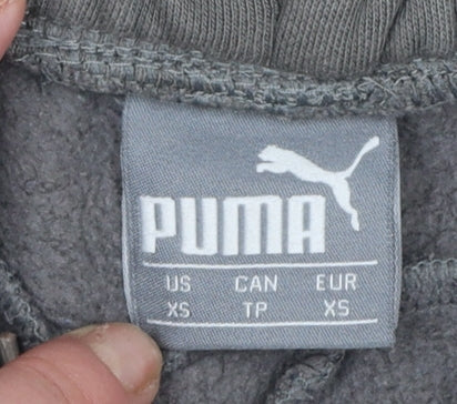 Womens UK Size XS PUMA Regular Fit Jogger Grey Trousers