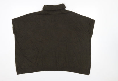 Womens UK Size S New Look Brown Pullover Jumper