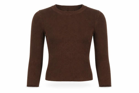 Womens UK Size XS Stradivarius Brown Pullover Jumper